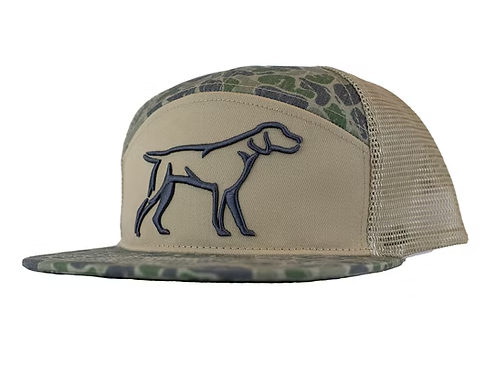 Backwoods Camo 7 Panel Hat - Camo