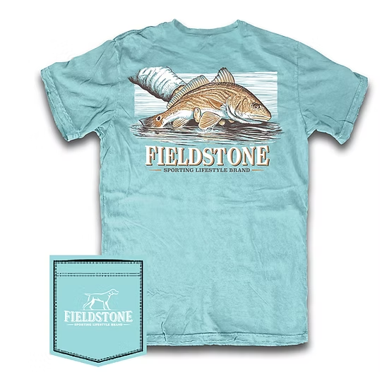 SS Red Drum Tee - Chalky Mint