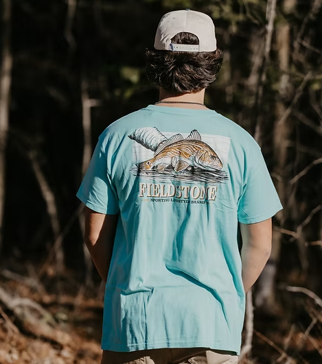 SS Red Drum Tee - Chalky Mint