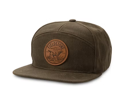 Preserve 7 Panel Waxed Cotton Hat - Brown