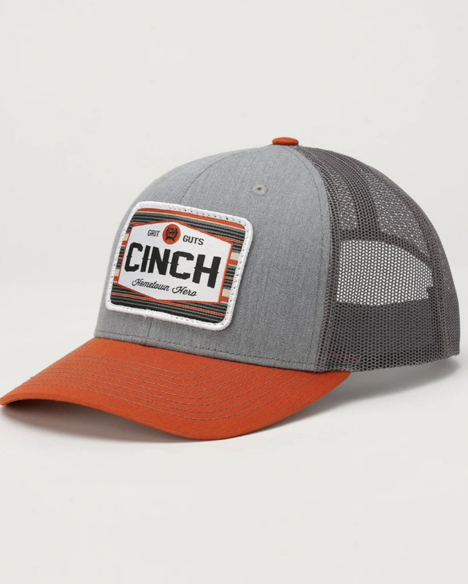 Men's Hometown Hero Trucker Cap - Orange and Gray