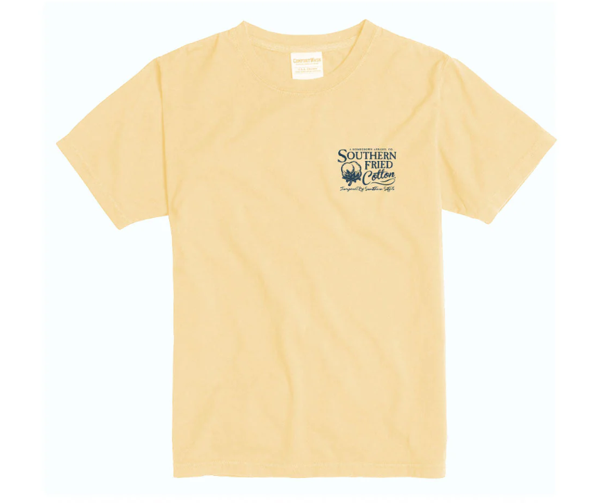 Youth Strawberry Stamp SS Tee - Butter