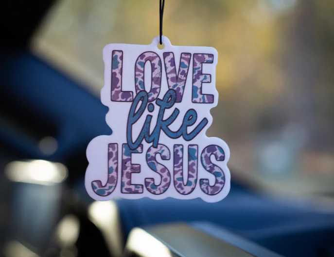 Love like Jesus Air freshener - New Car