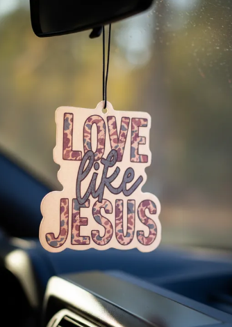 Love like Jesus Air freshener - New Car