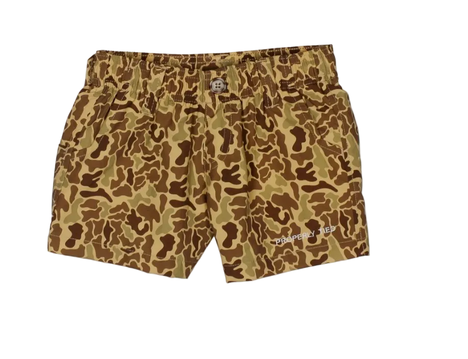Boys Mallard Short - Vintage Camo