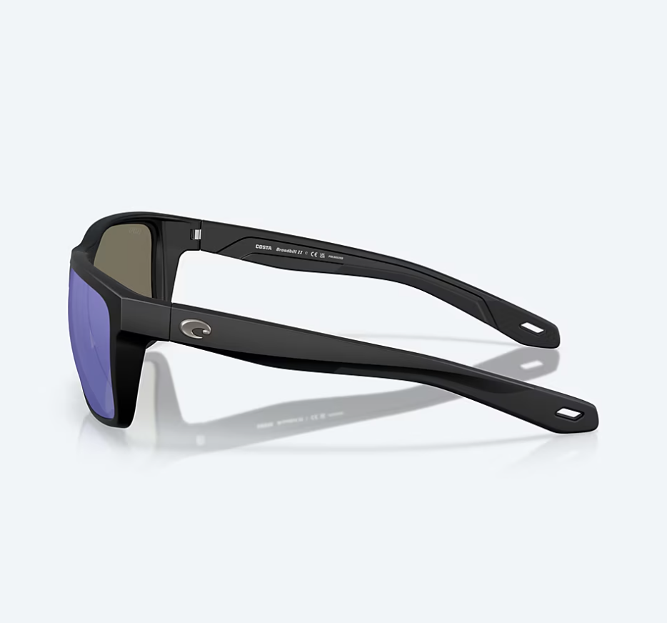 Broadbill II Matte Black w/ Blue Mirror