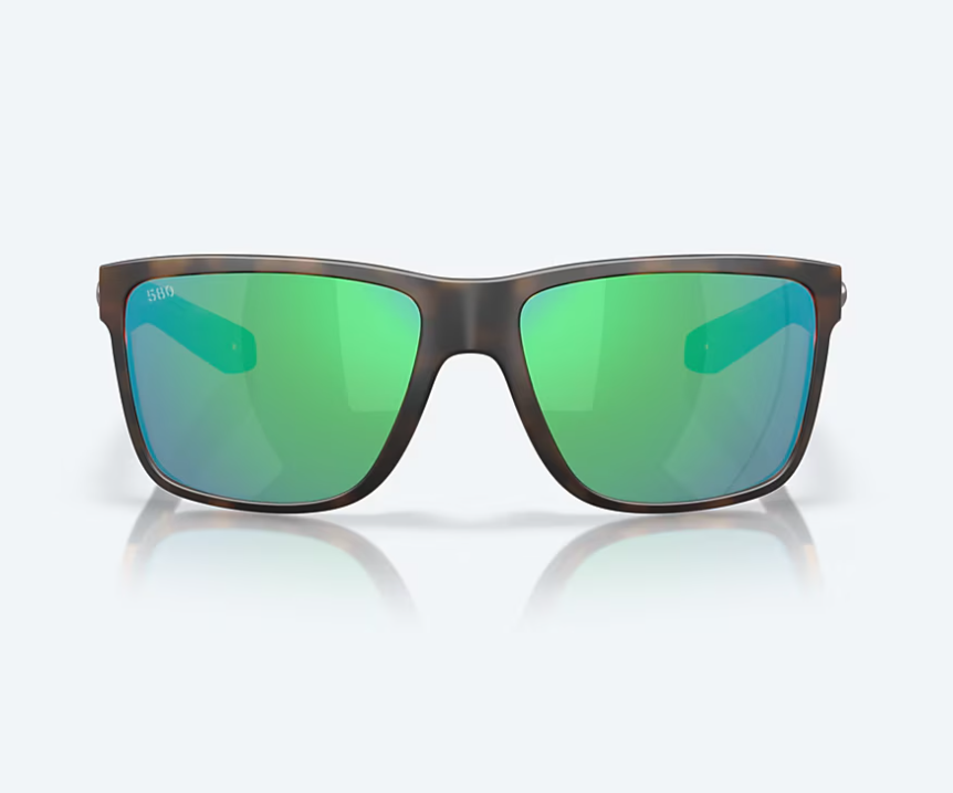 Broadbill II Matte Tortoise w/ Green Mirror