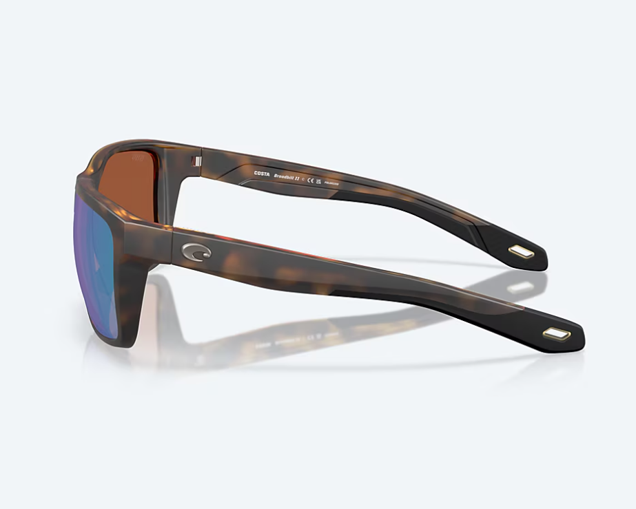 Broadbill II Matte Tortoise w/ Green Mirror
