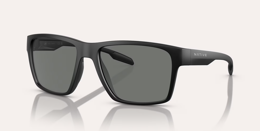 Breck Matte Black w/ Grey Polarized
