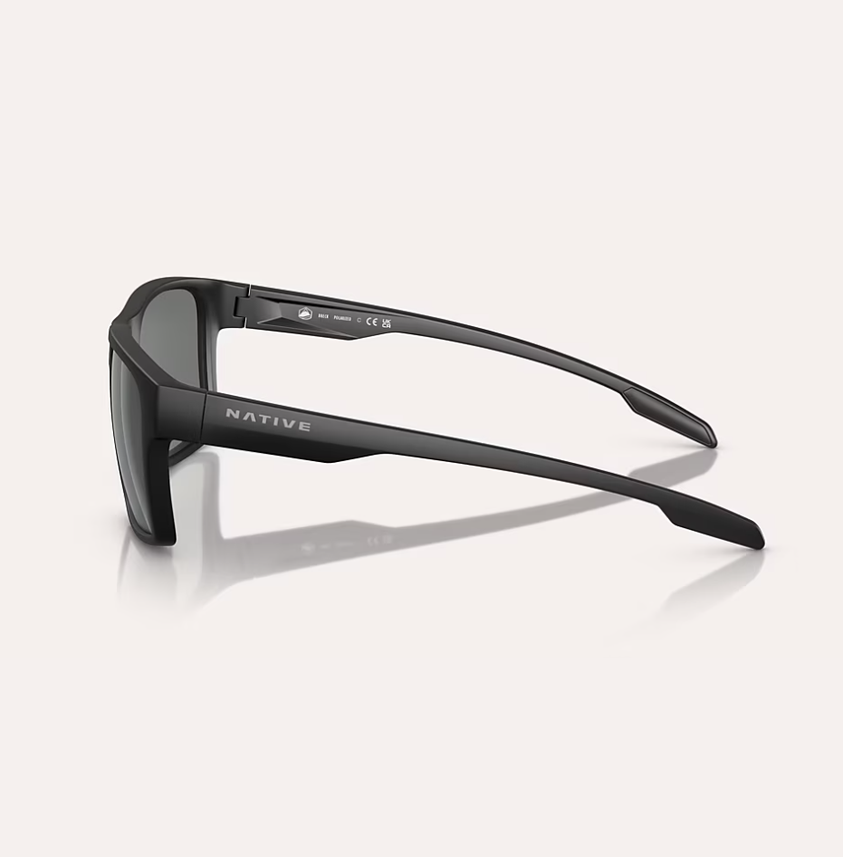 Breck Matte Black w/ Grey Polarized