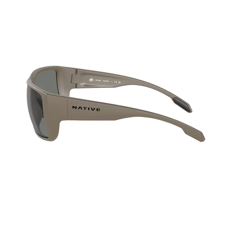 Badlands Matte Desert Tan w/ Grey Polarized