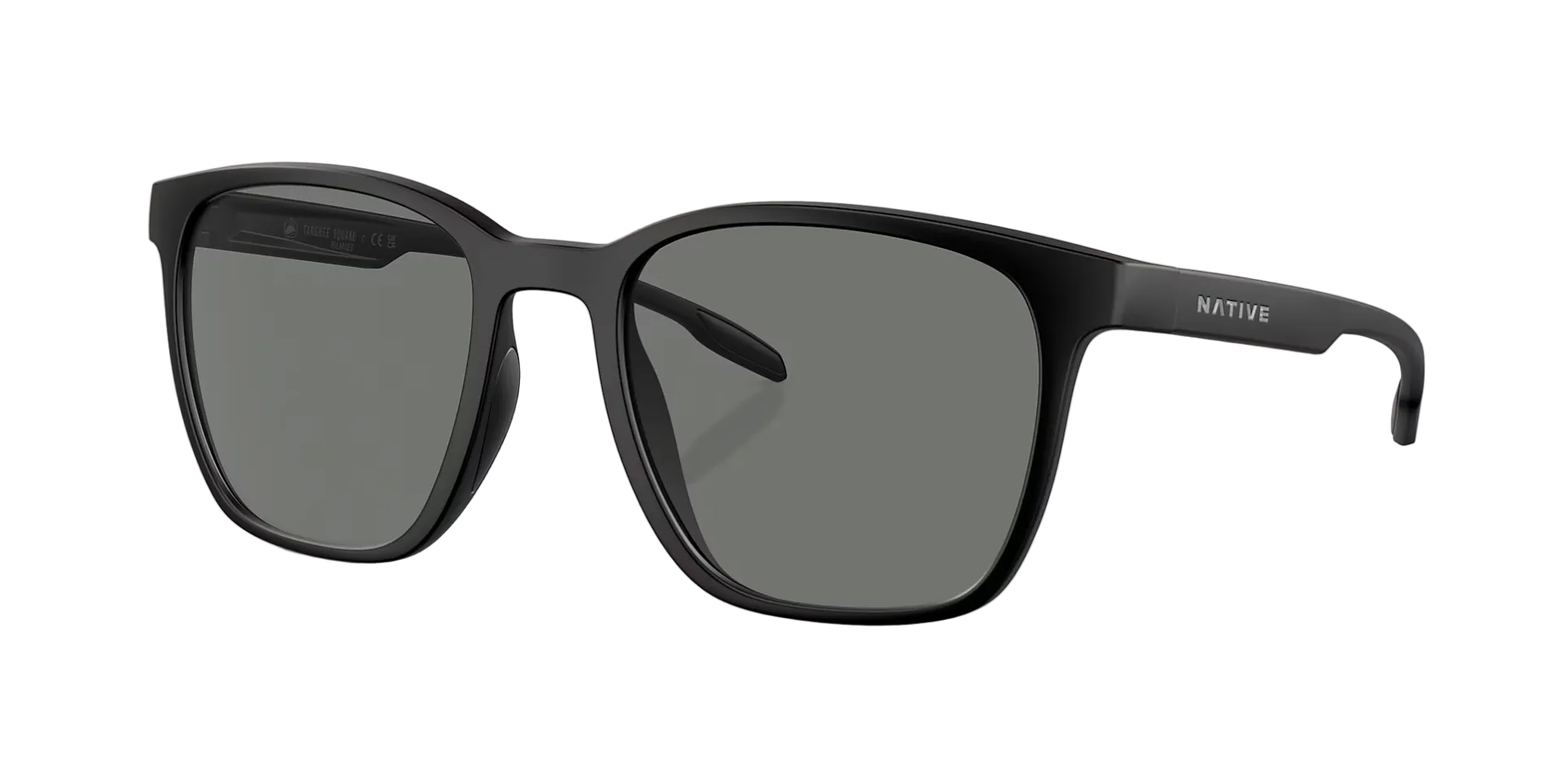 Targhee Square Matte Black w/ Grey Polarized