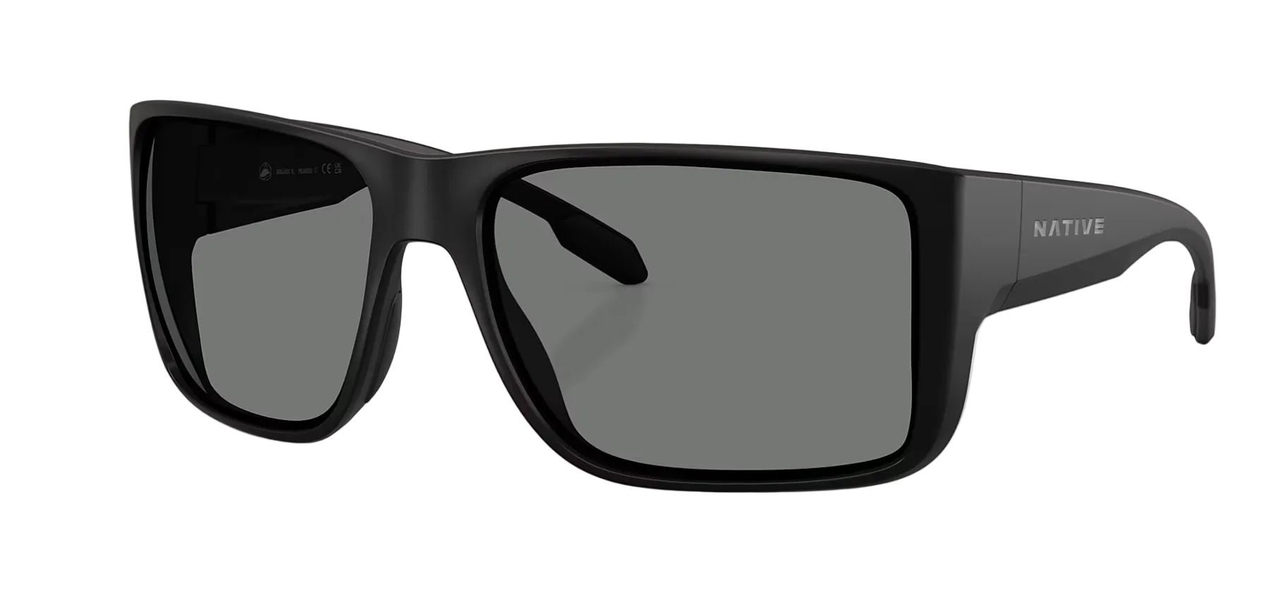 Badlands XL Matte Black w/ Grey Polarized
