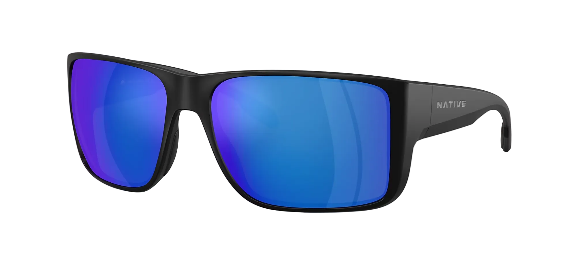Badlands XL Matte Black w/ Blue Reflex Polarized