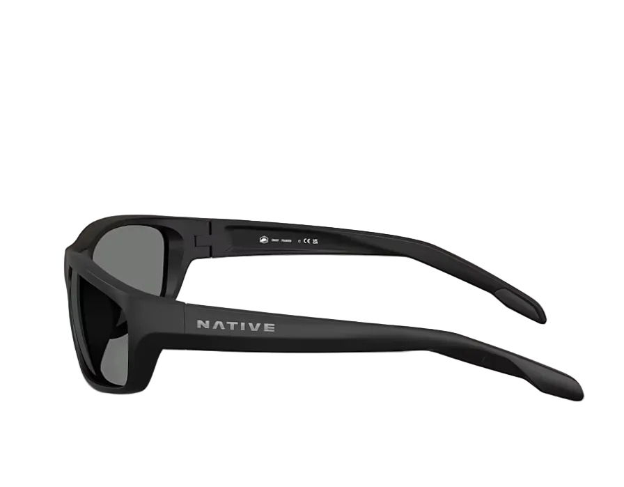 Craggy Matte Black w/ Grey Polarized