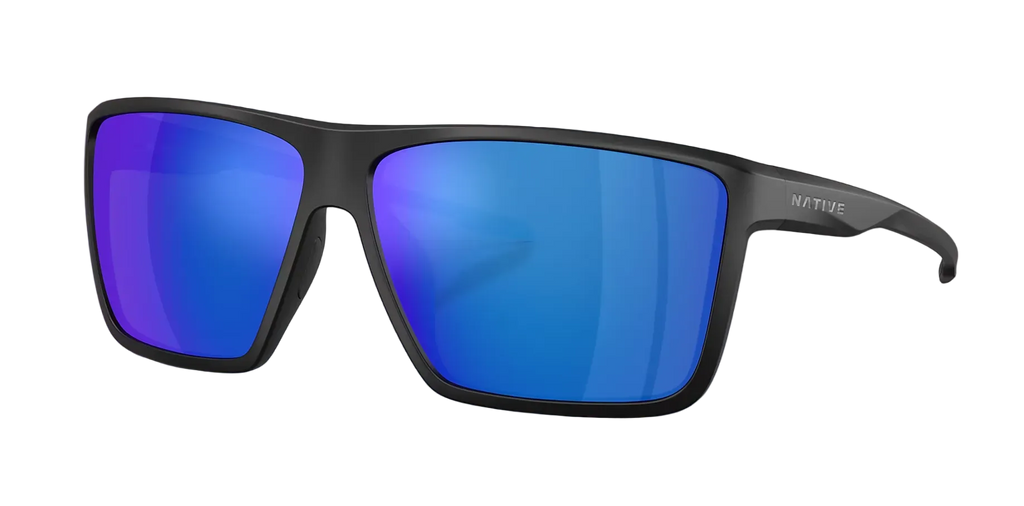 Tavern XL Matte Black w/ Blue Reflex Polarized