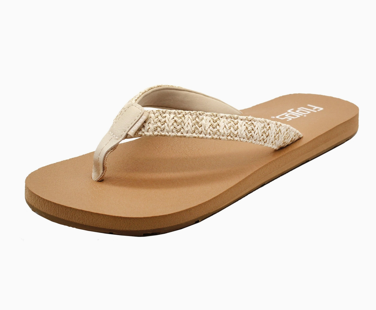 Juno Weave Women's Sandal - Ivory Metallic