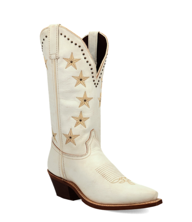 Serenade Leather Boot - White