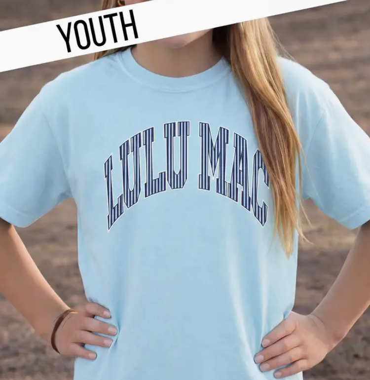 LuluMac Youth Stripe Comfort Tee - Chambray