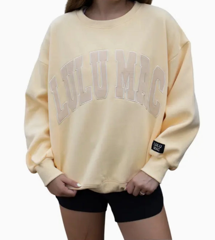 Lulu Mac Mono Crewneck - Butter