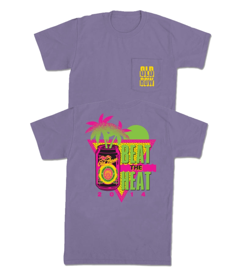 Beat The Heat Pocket Tee - Purple