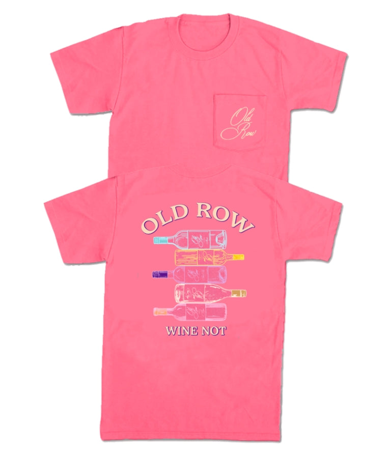 Wine Not Pocket Tee - Crunchberry
