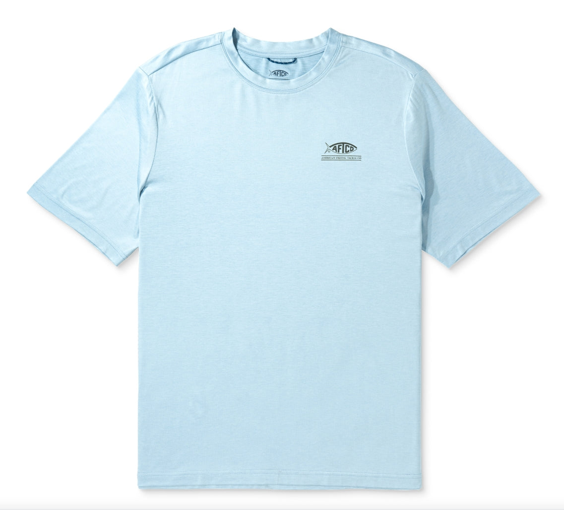 United SS Sun Protection Shirt - Airy Blue Heather