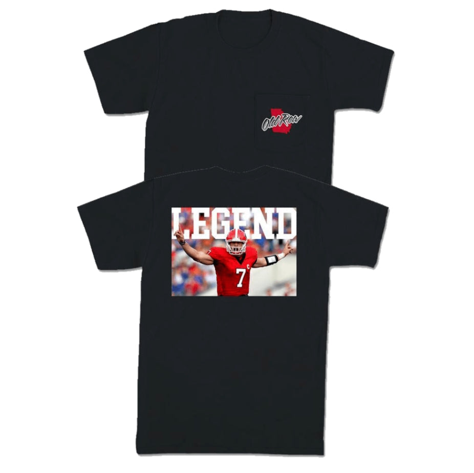 Athens Legend Pocket Tee - Black