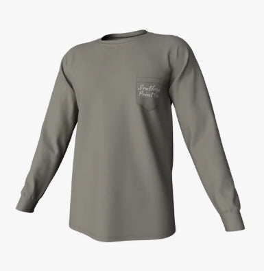Youth Cupped Ducks LS Tee - Oak