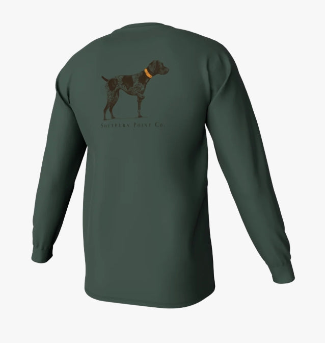Youth Greyton Detail LS Tee - Green