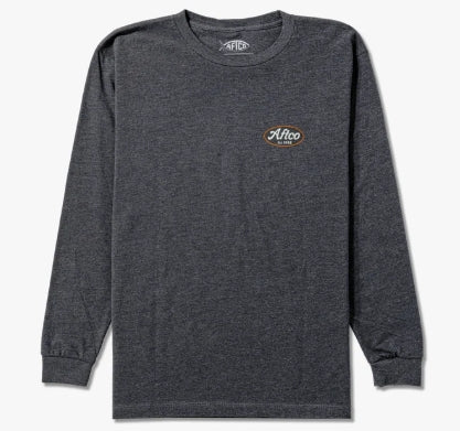 Youth Boatyard Long Sleeve Tee - Smoke Heather