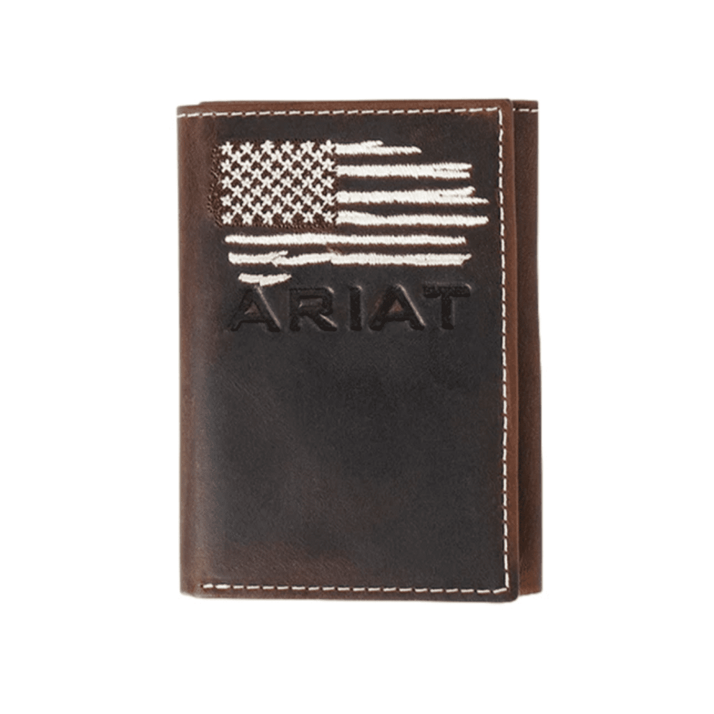 Distressed American Flag Trifold Wallet