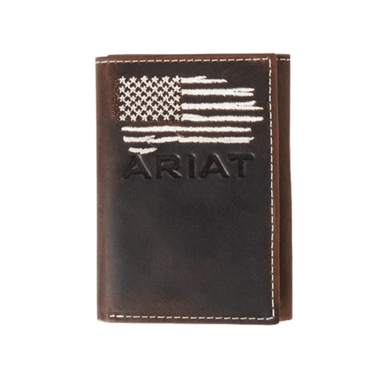 Distressed American Flag Trifold Wallet