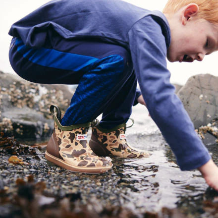Kids' Ankle Deck Boot- Duck Camo
