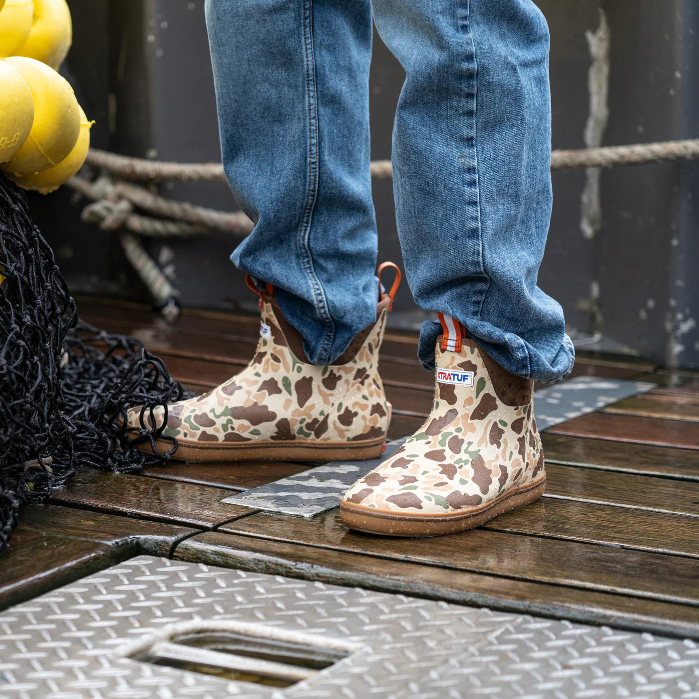 Men's Ankle Deck Boot - Duck Camo