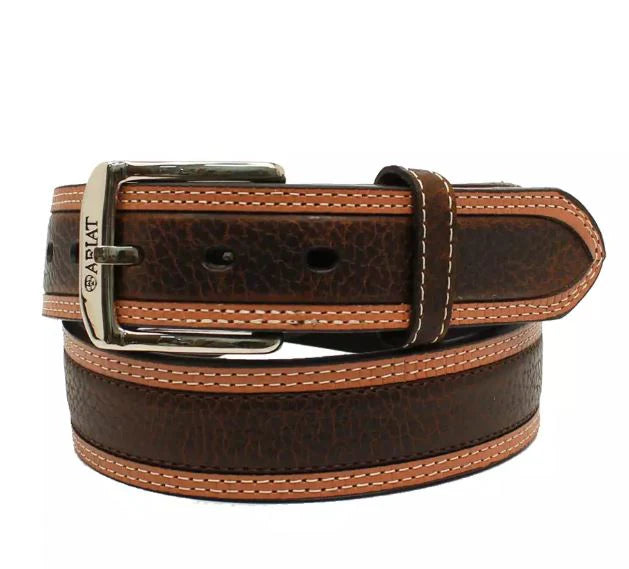 Ariat Men's Two-Toned Oiled Rowdy Brown Belt