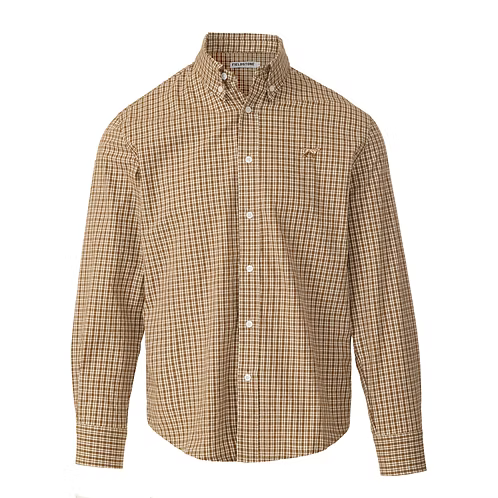 Cedar Button Down - Brown/Tan