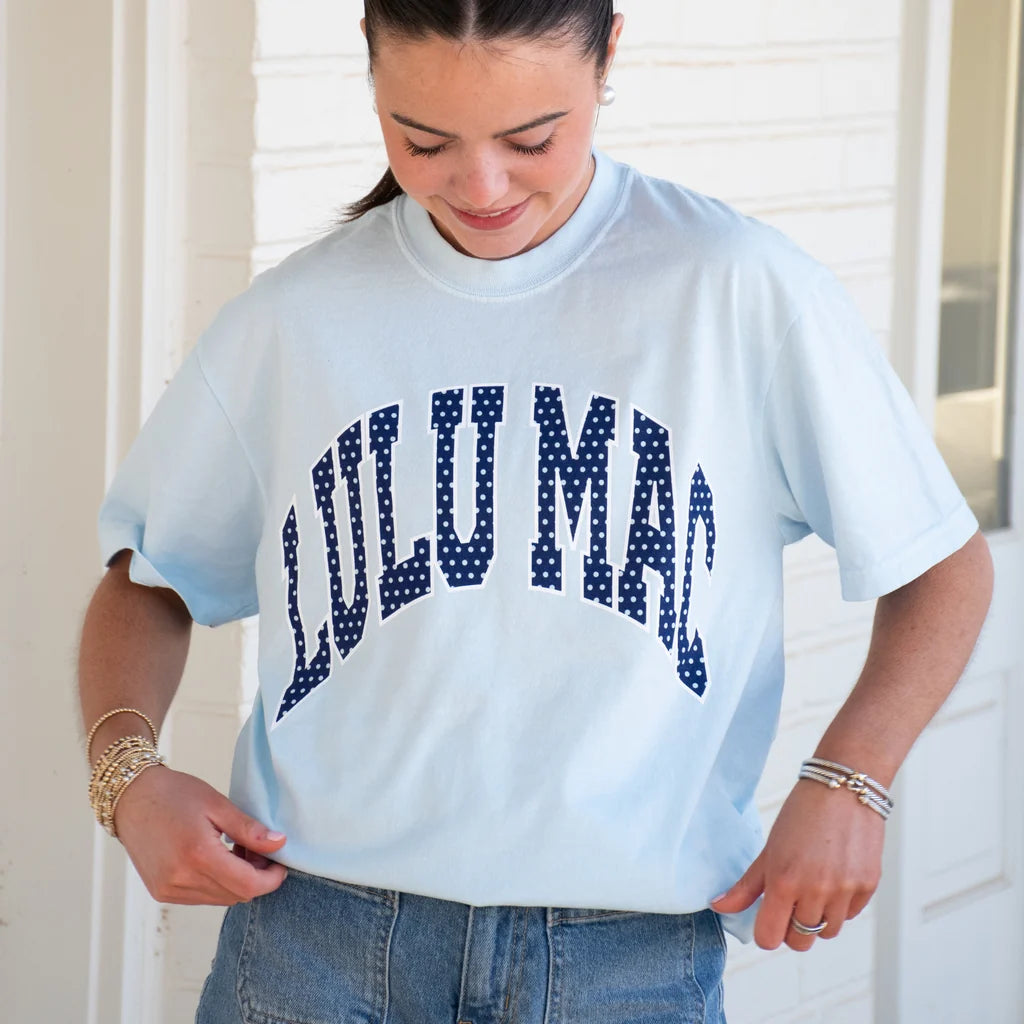LuluMac Polkadot Comfort Tee - Chambray