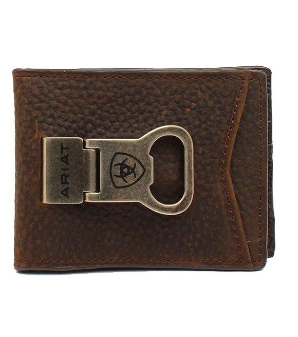 Rowdy Brown Bifold Money Clip Wallet