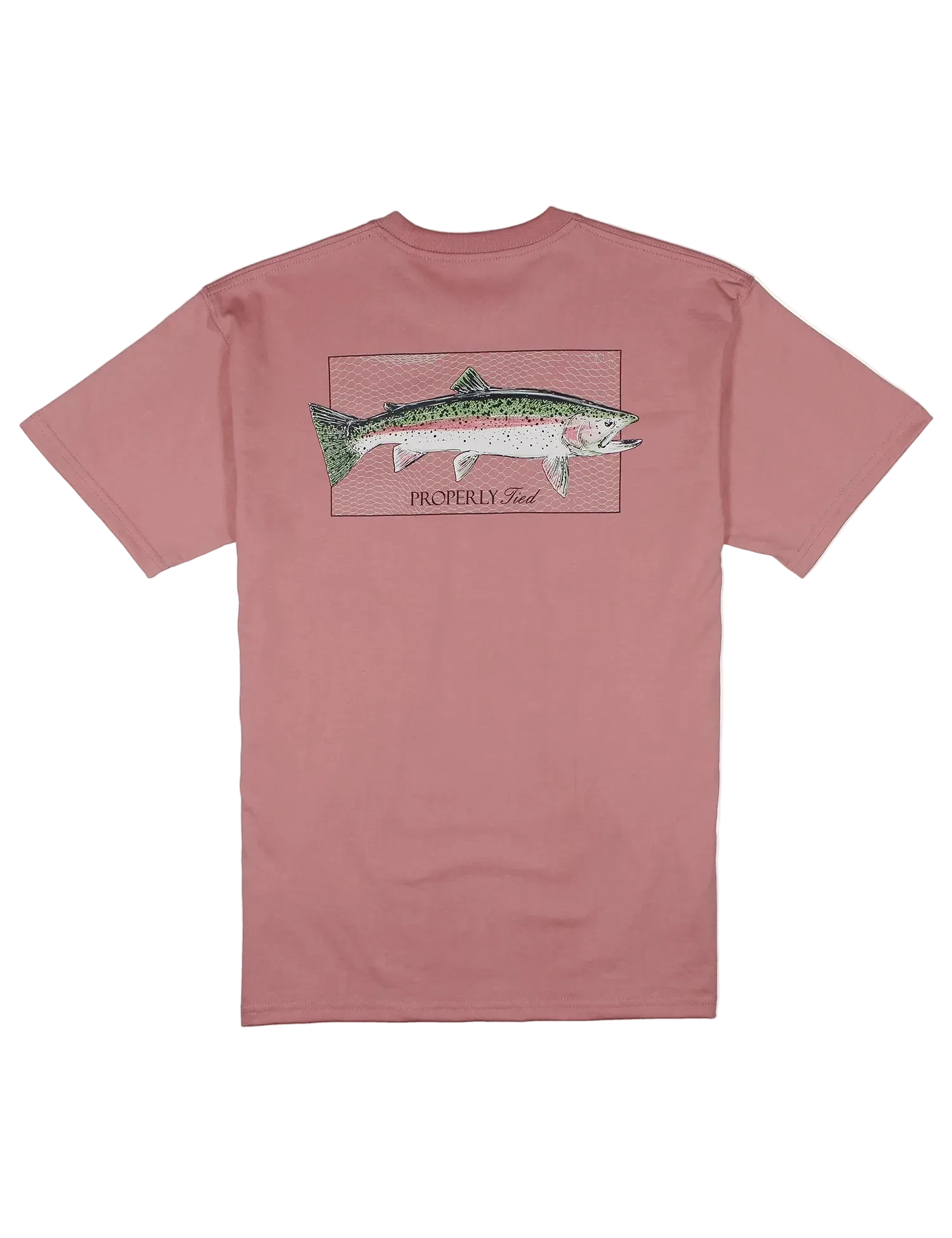 Rainbow Trout SS Tee - Salmon