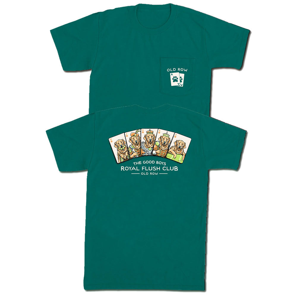 Royal Flush Pocket Tee - Emerald