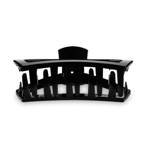 Open Black Small Hair Clip