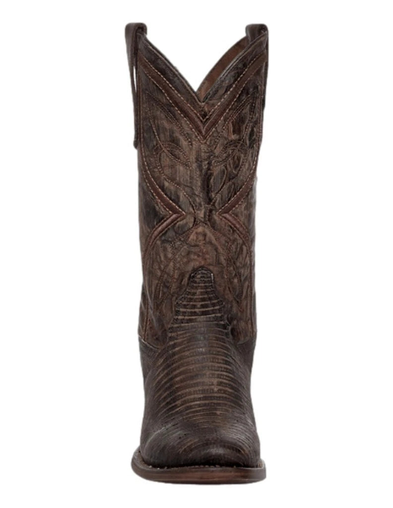 Teju Lizard Western Boot - Tobacco
