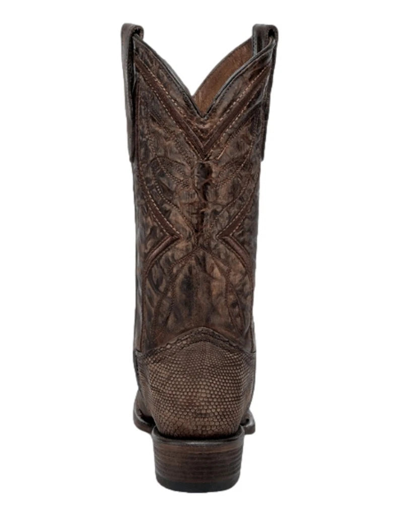 Teju Lizard Western Boot - Tobacco