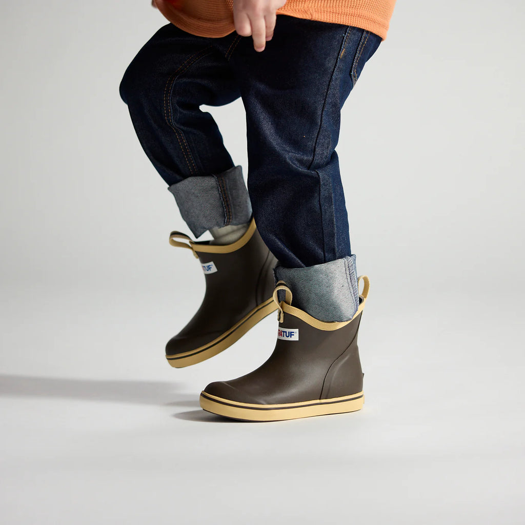 Kids' Ankle Deck Boot- Brown